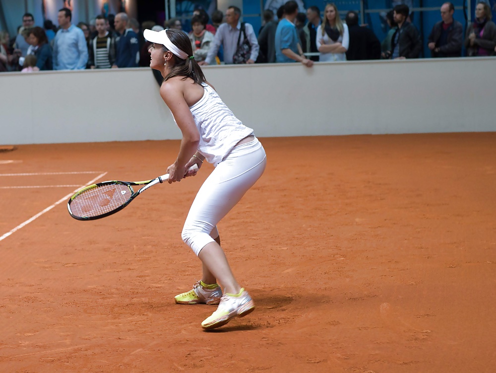 Martina Hingis Leggins Spandex Ass Tennis Training Flash Spy (4/4)