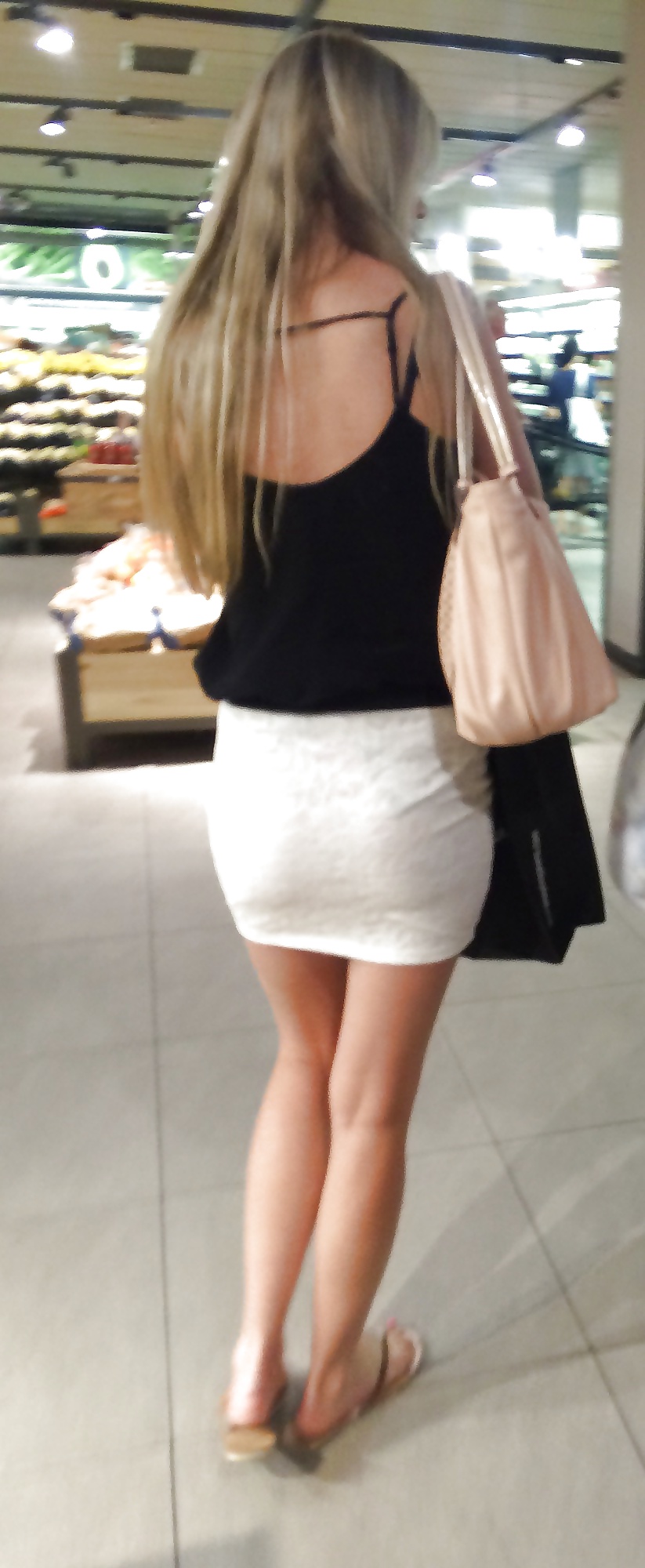 Incrediblyhot blonde mall teen and mom  (10/13)