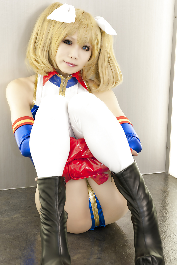 Asian Cosplay Girl in PVC One Piece Suit (11/11)