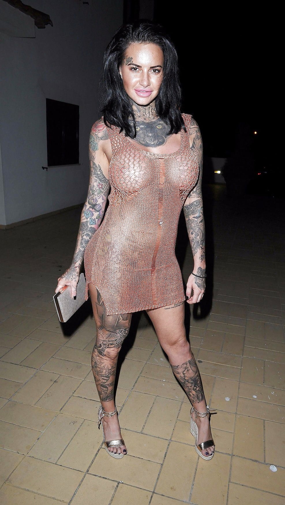 Jemma lucy looking hot in see thru dress  (1/14)