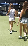 Teen slut sisters in tiny shorts at the mall  (19/20)