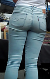 Beautiful teen nice butt & ass in jeans up close  (59)