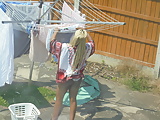 Spy Out My Window This Morning Neighbour Up skirt Flashing (10)
