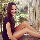 Sexy French Brunette with beautiful legs (12)