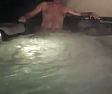 hubby in the hot tub (1)