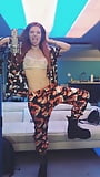 Bella Thorne (IG) recording music in shear top 9-12-17 (3)