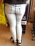Nice teen ass in skinny grey jeans  (16)