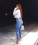 Hot Ladies wear tight blue jeans (23) (18)