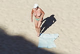 Spying Naked Old Portuguese Mature at Beach  (20/30)