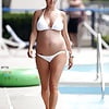 Pregnant Jamie Lynn Sigler in a white bikini. (14)