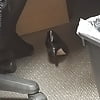 My office mate candid pantyhose (9)
