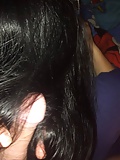 Hair-job and ponytail fucking with her silky black hair  (21)