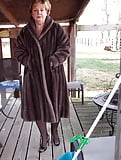 Deb posing in fur coat (19/19)