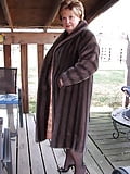Deb posing in fur coat (9/19)