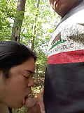 cheating_latina_wife_sucking_cock_in_woods_at_rest_area_2 (7/9)