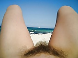 Hairy women  on the  beach 4 (9)