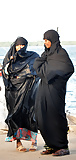 arab muslum women  in satin hijabs  burquas  (4)