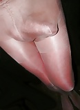 Sissy Cock In Tight Shiny Pantyhose Hardness Test (17)