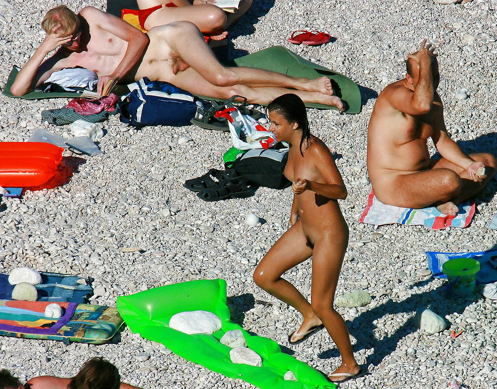 Teen nudist before during and after swim - Photo #11.