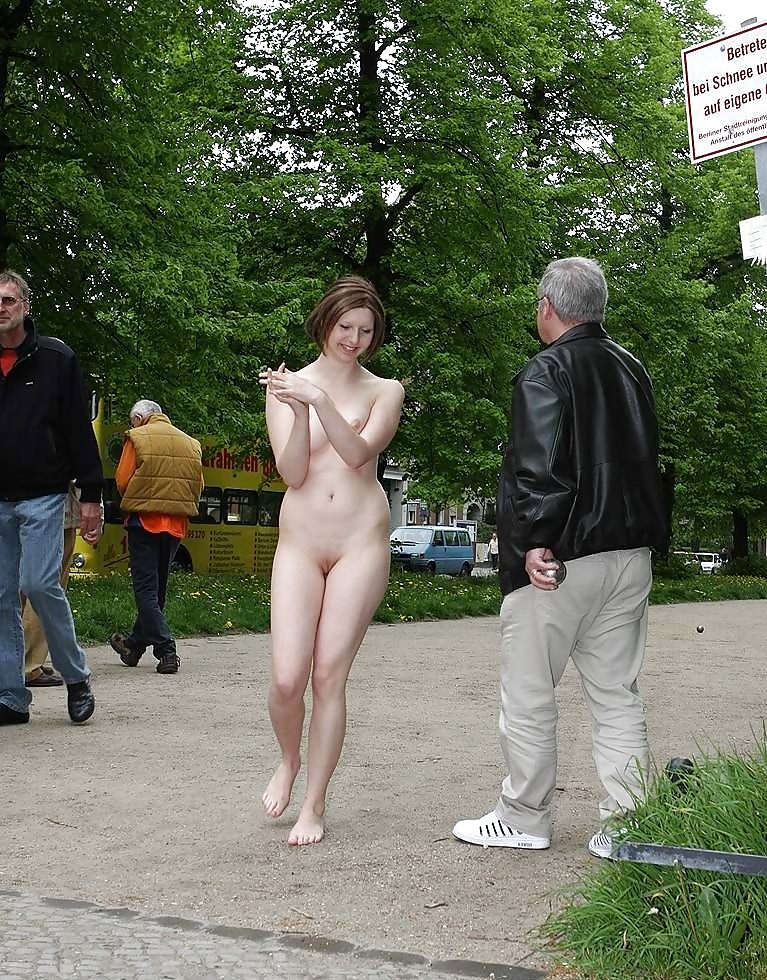 Shy nude in public - Photo #8.