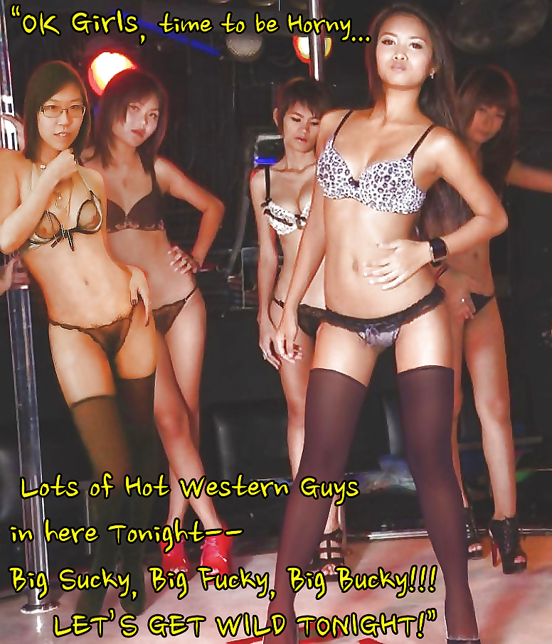 Asian Slut & Bargirl Captions (1/6)