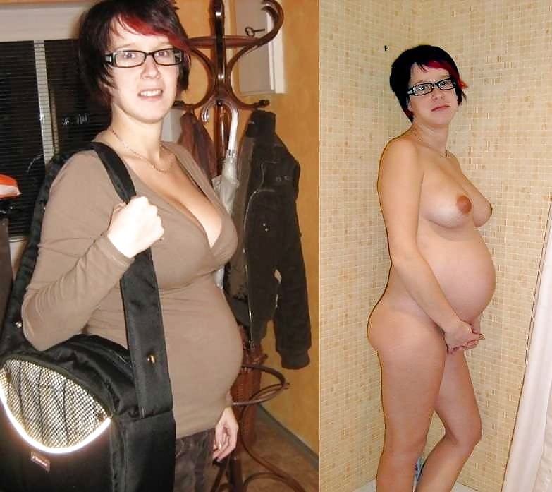Pregnant Amateurs Dressed Undressed - Photo #29.