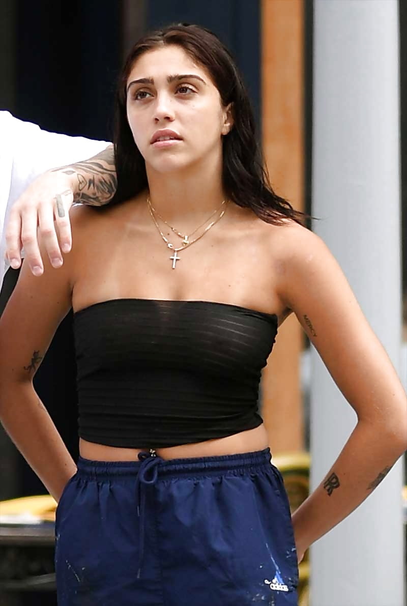 Lourdes Leon-Braless See Through in  Top in NY  8-8-17 (9/43)