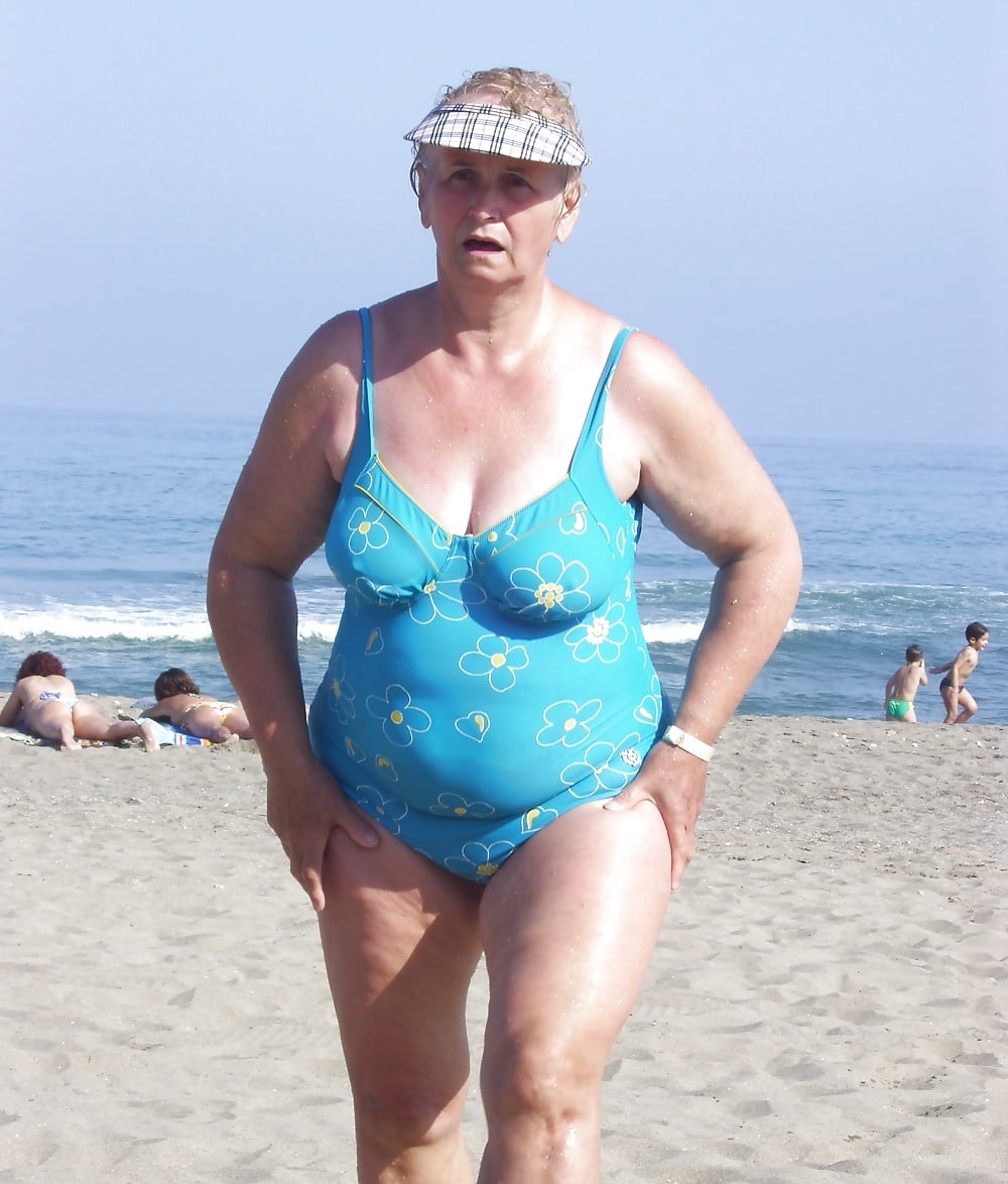 Granny Aga on the beach - Photo #1.