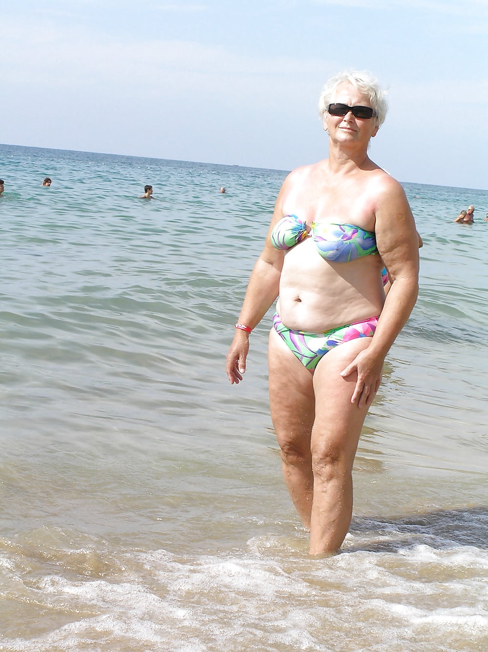 Granny Aga on the beach - Photo #3.