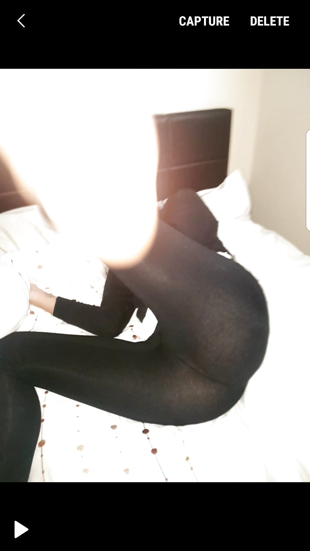 My wife in smelly ass see thru leggings (6/17)