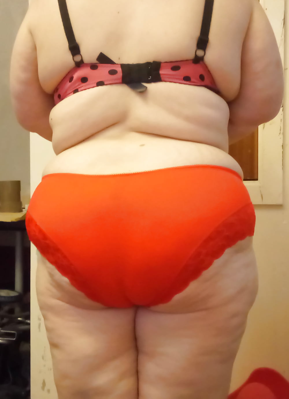BBW Wife trying on knickers (panties) before first threesome (8/10)