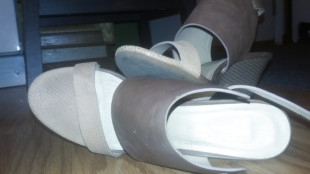 Cum_on_Shoes-Left_Her_Sexy_Little_Wedge_Heels_at_my_house (9/28)