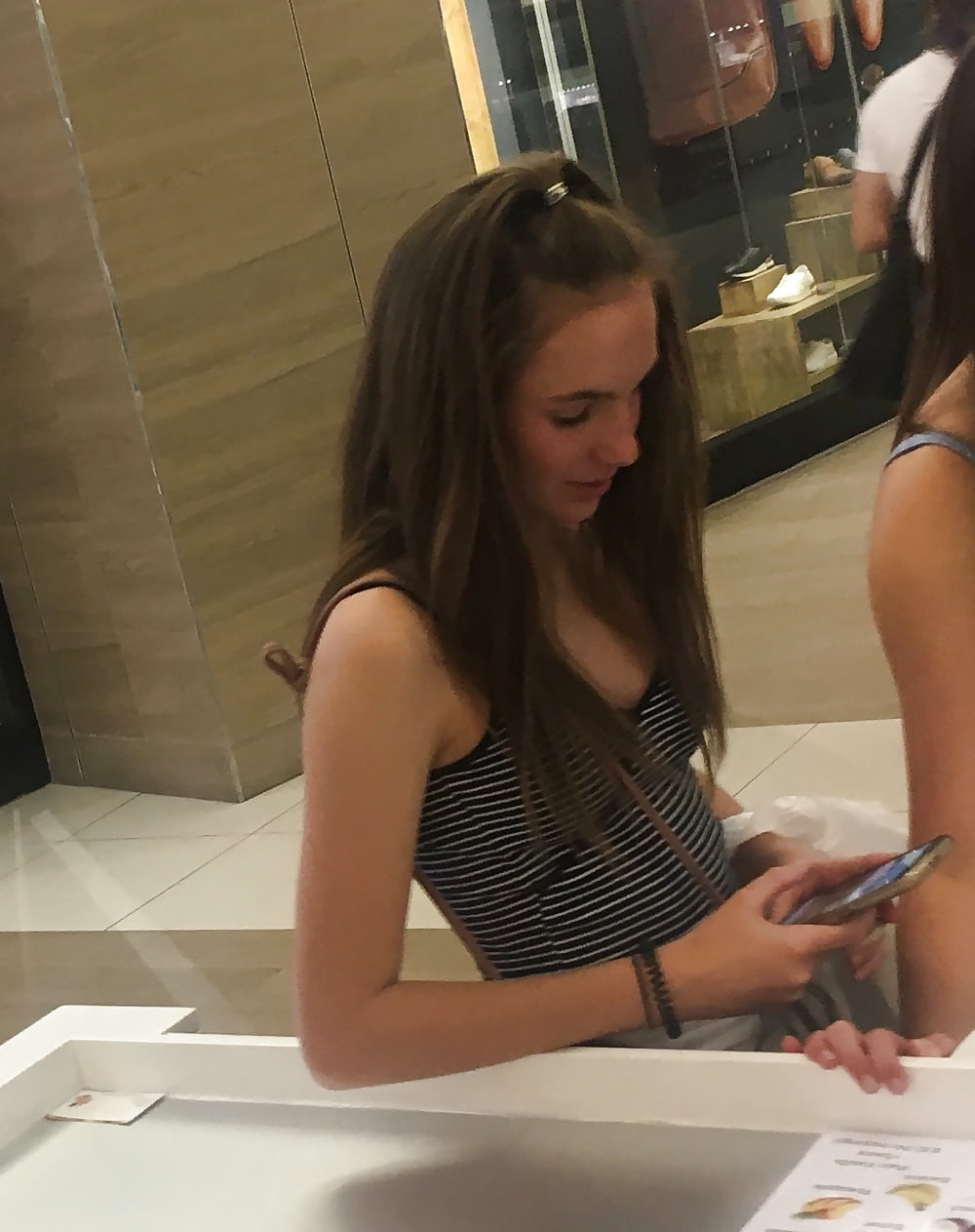 3 teen sluts at the mall