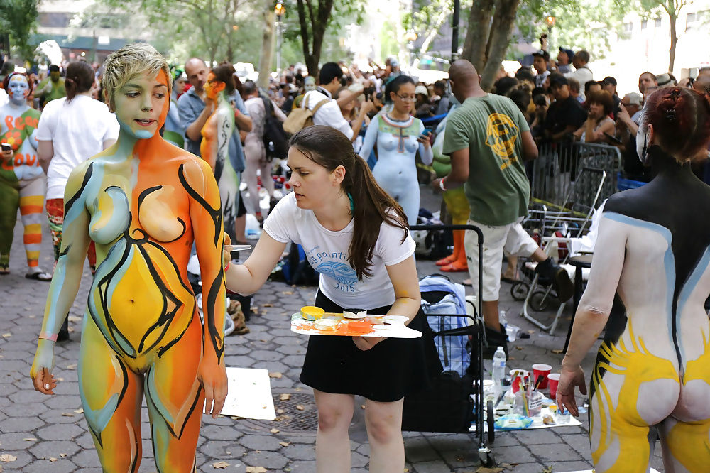 Outdoor Nude Body Paint - Photo #14.