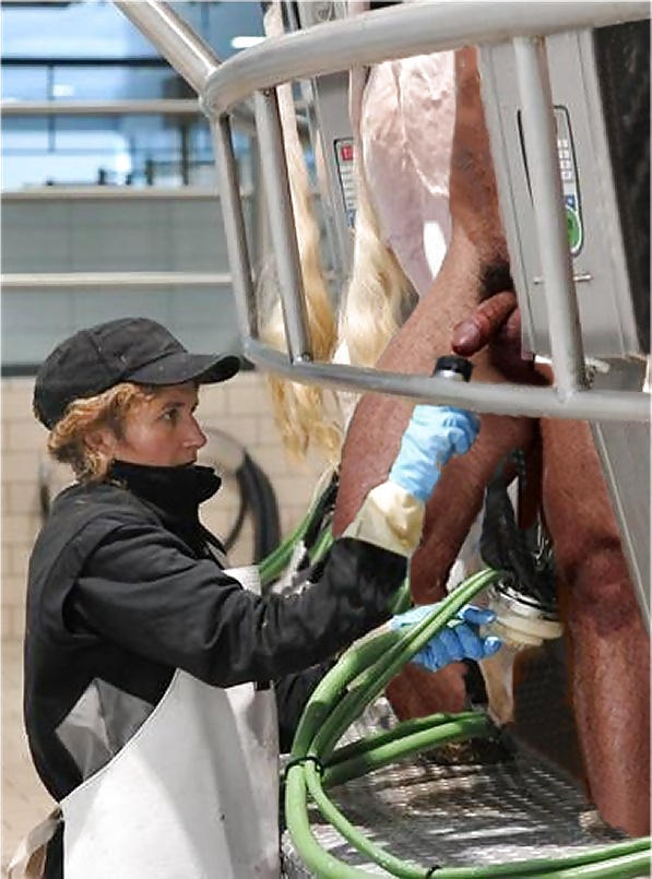 cow girl milking male - Photo #15.