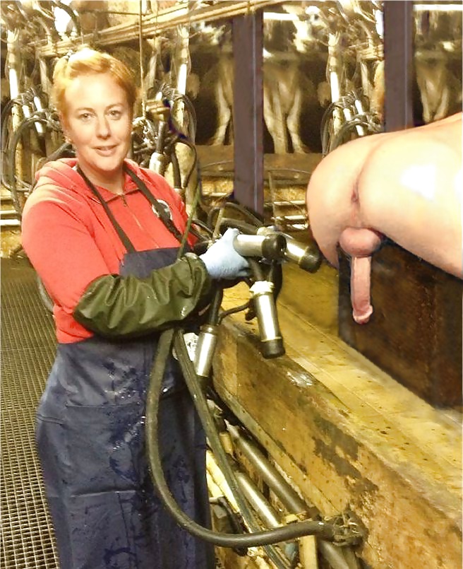 cow girl milking male - Photo #12.