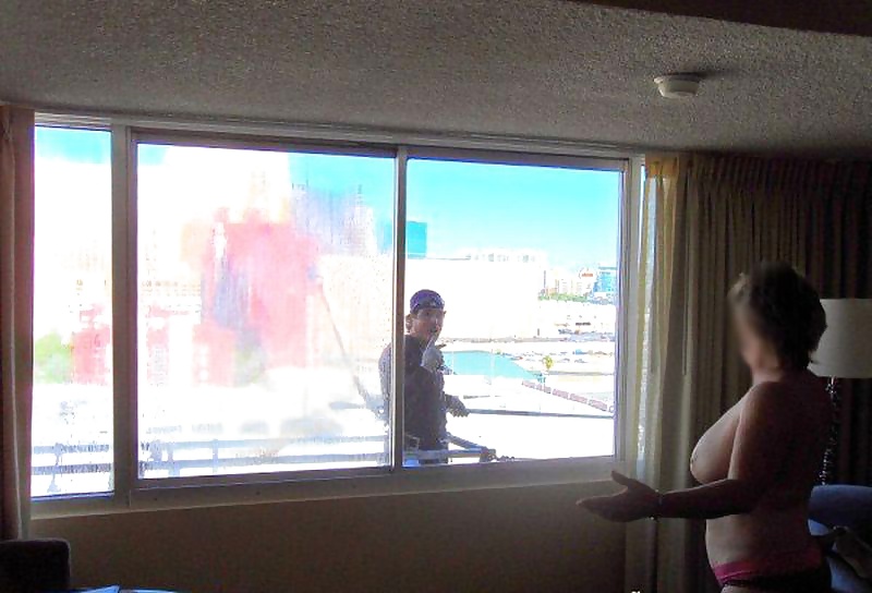 Wife flashing the window washers - Photo #1.