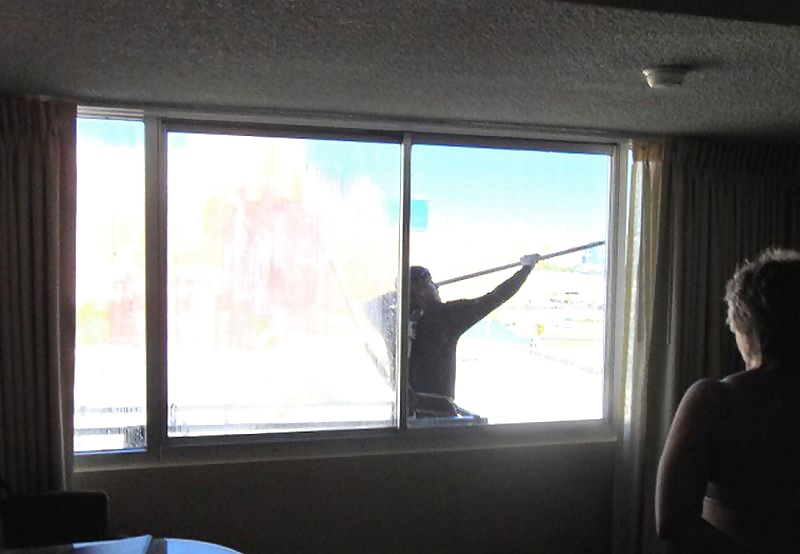 Wife flashing the window washers (1/6)