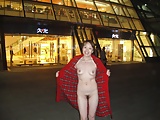 Chinese girl flashing in public (52)