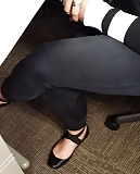 Candid Office Toe Cleavage Ballet Flats (10)