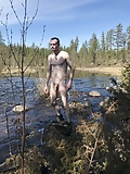 Nude hiking in nature. (3)