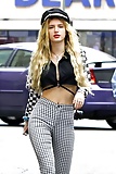Bella Thorne O&A in tights cosplaying as a Hooker 6-8-17 (24)
