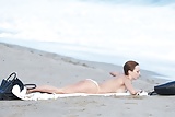 Francesca Eastwood Beach Bikini and Topless   (5/34)