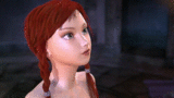 3D CGI Animated Busty Boob Redhead Hottie Gifs  (2)