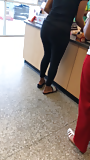 Thick black booty spy in line (22)