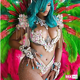 Rihanna In Sexy Carnival Outfit (18)