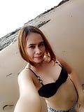 Filipina Whore Nude at Remote Beach (10)
