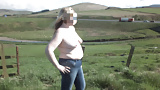 my_wife_topless_on_road_next_to_the_m74 (8/9)