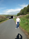 my_wife_topless_on_road_next_to_the_m74 (5/9)