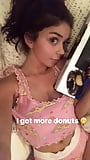 Sarah Hyland (IG) donuts and underwear 10-22-17 (1)